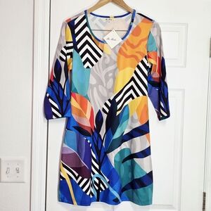 Be Boho Geometric Floral Pattern Dress Size Small